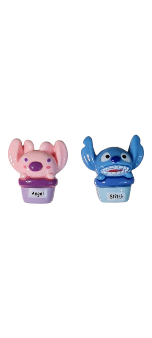 Angel and Stitch Charm Set