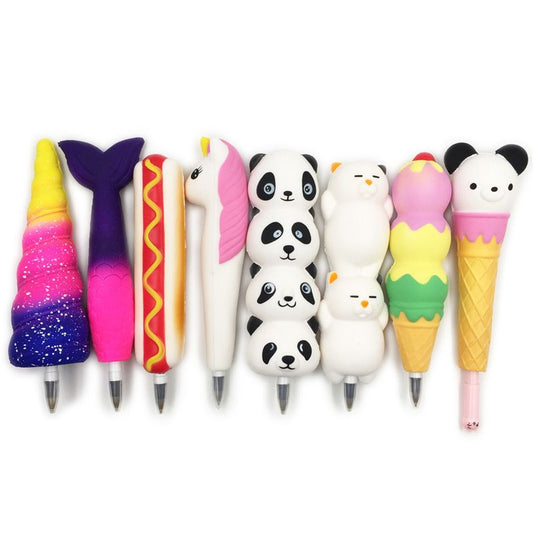 Slow rising squishy pens